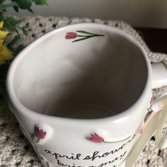 Rae Dunn Floral Mug - April showers bring May flowers - Picture 2 of 6